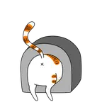 Lehnende Katze